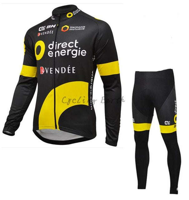 SIZE XS - 4XL 2016 long sleeve cycling wear clothes bicycle cycling jersey bib pa... - long set / XS