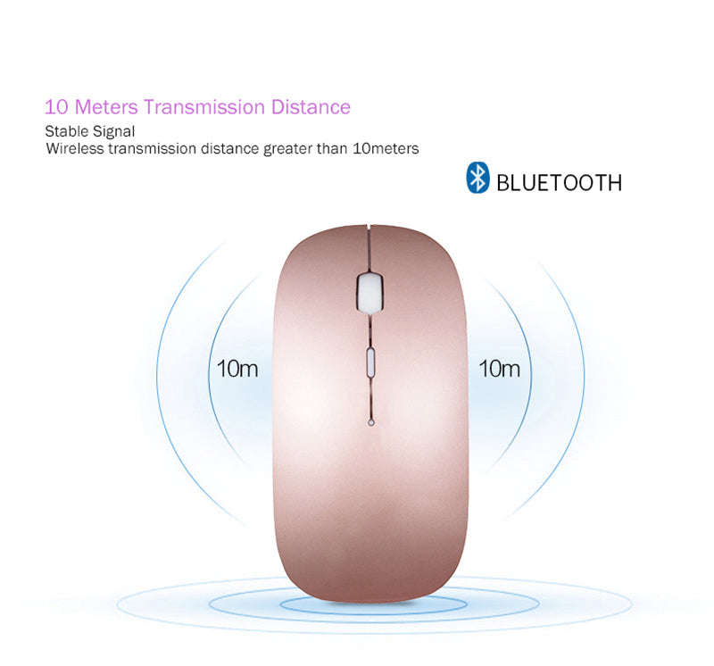 Rose Gold Bluetooth Mouse for Macbook Air, Pro, Windows