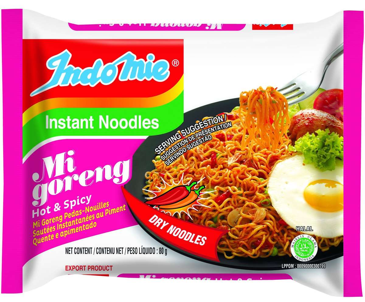 Indomie Noodles Mi'goreng  Hot & Spicy 80g - Boxes 40's