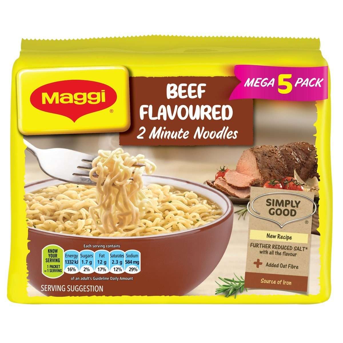 Maggi Noodles Beef 5 Pack