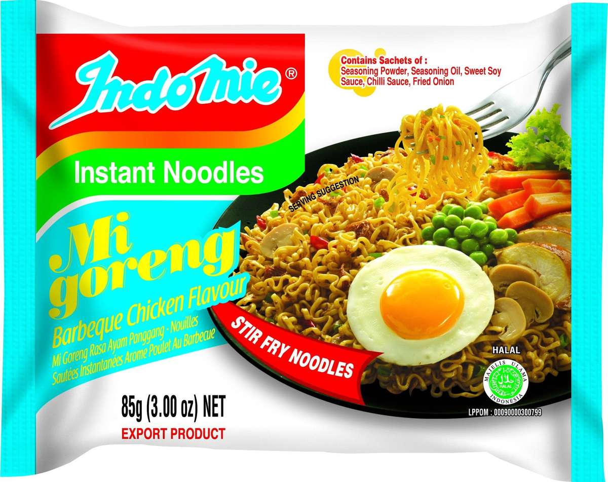Indomie Noodles Mi'goreng Barbeque Chicken 82g - Boxes 40's
