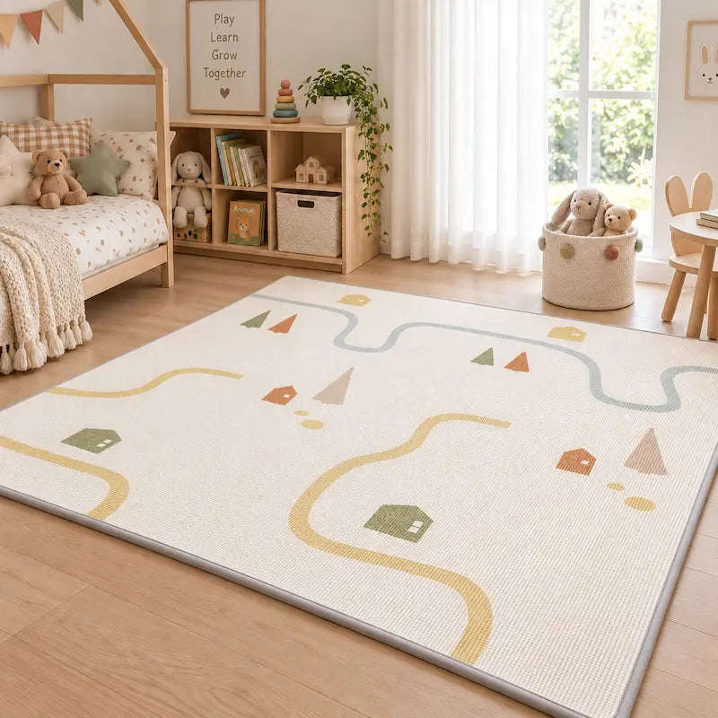 2cm Thick Reversible Play Mat | Rainbow Forest & Trail