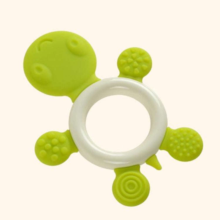 Silicone Chewable Teether - Green Tortoise