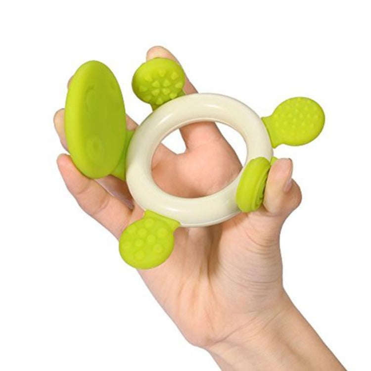 Silicone Chewable Teether - Green Tortoise