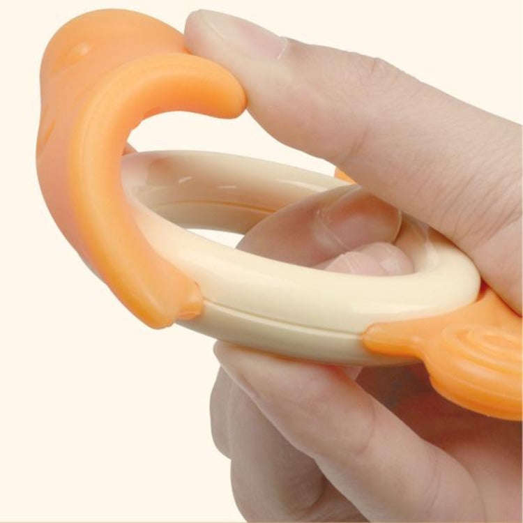 Silicone Chewable Teether | Orange Octopus