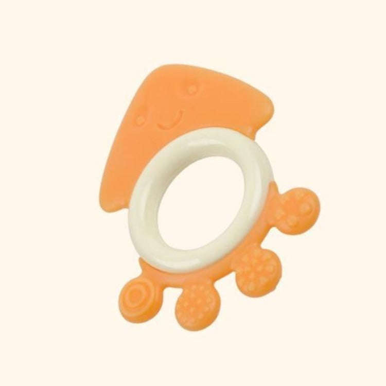 Silicone Chewable Teether | Orange Octopus
