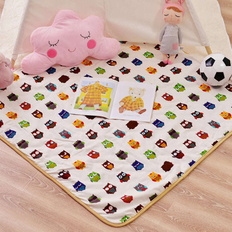 Large Floor Play Mat Square Owl