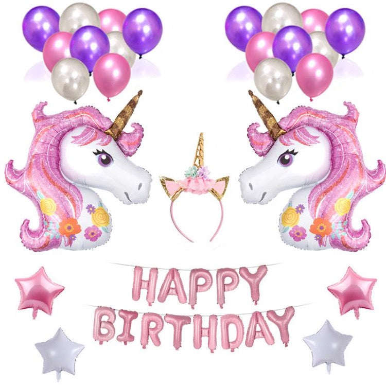 Unicorn Birthday Party Decorations Balloons