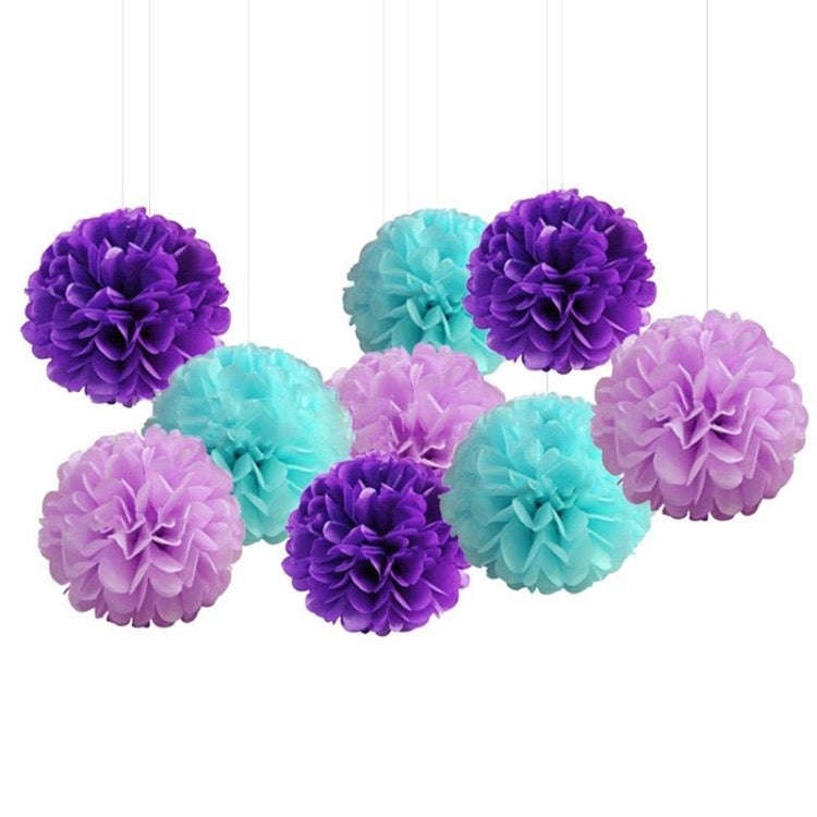Purple Mermaid Party Decorations Set