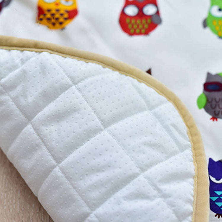 Large Floor Play Mat Square Owl
