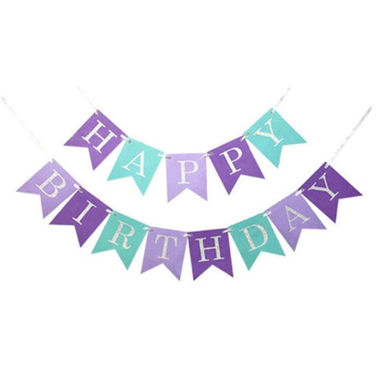 Purple Mermaid Party Decorations Set
