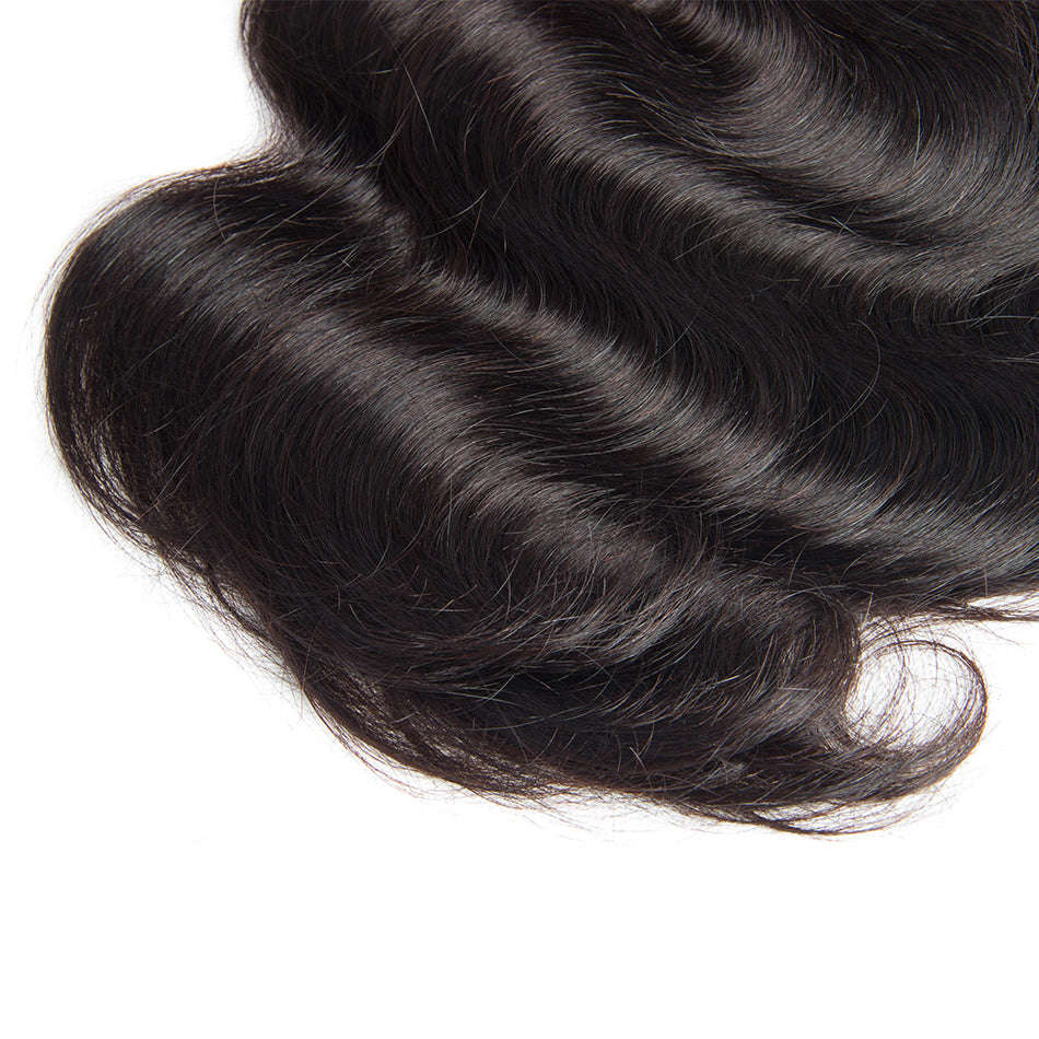 Brazilian Body Wave Hair Natural Color 100% Human Hair Weave Bundles Can Be Colored 10... - 12inches