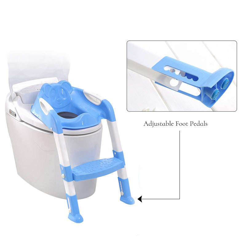 Folding Toddler Potty Training Toilet Ladder (Blue)