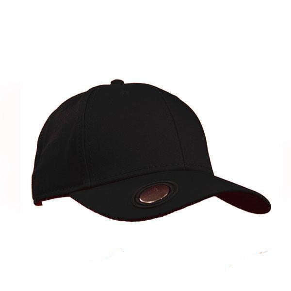 Birdie 6 Panel Golf Cap - Black