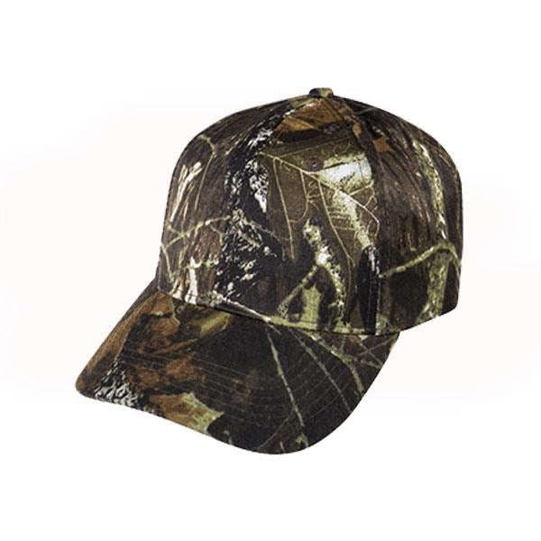 Camouflage 6 Panel Cap - Black