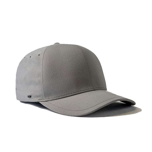 Uflex Bonded 6 Panel Fitted Curved Peak Baseball Cap - Grey / XXL