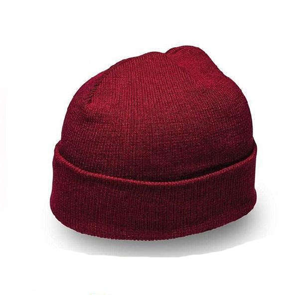 Knitted Beanie - Burgundy