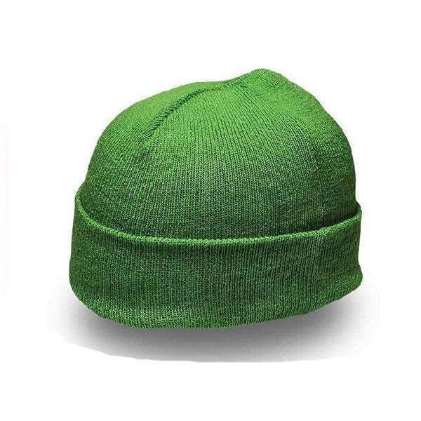 Knitted Beanie - Lime Green