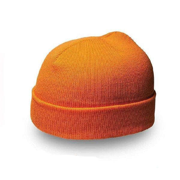 Knitted Beanie - Orange