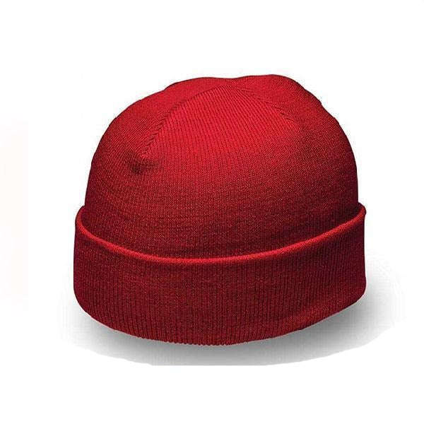 Knitted Beanie - Red