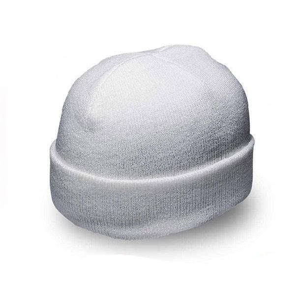Knitted Beanie - White
