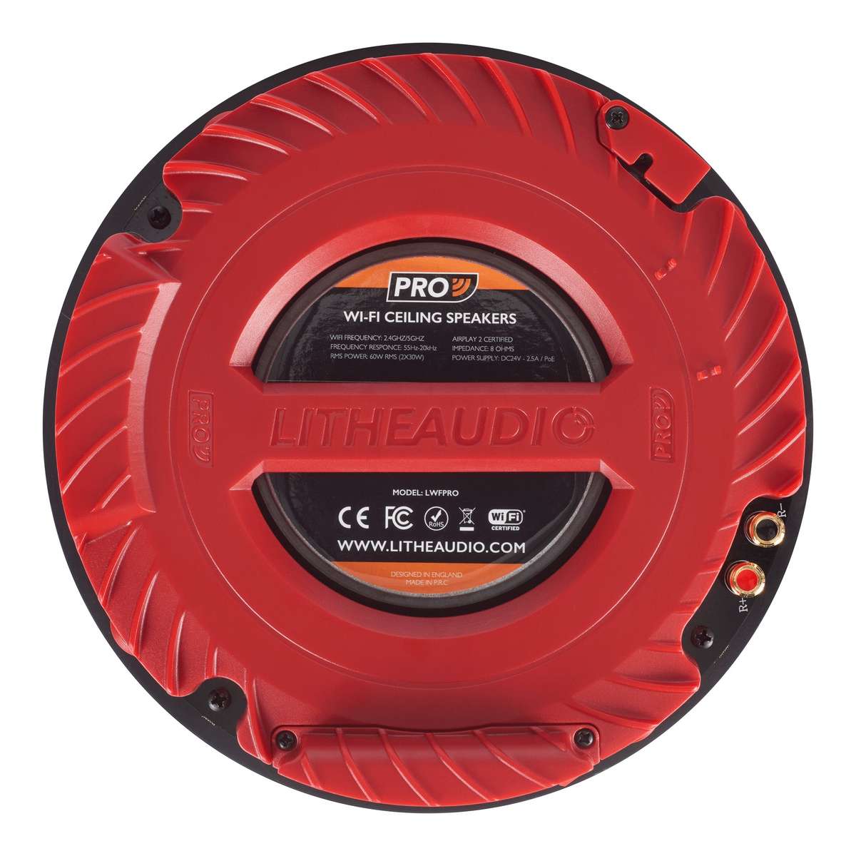 Lithe Audio Pro Series IP44 Bathroom Wi-Fi Ceiling Speaker - Each