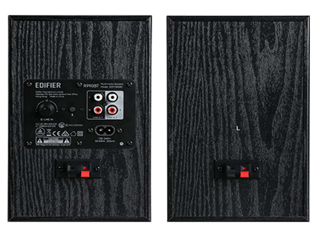 Edifier R990BT Active Bookshelf Speakers with Bluetooth - Pair - Black