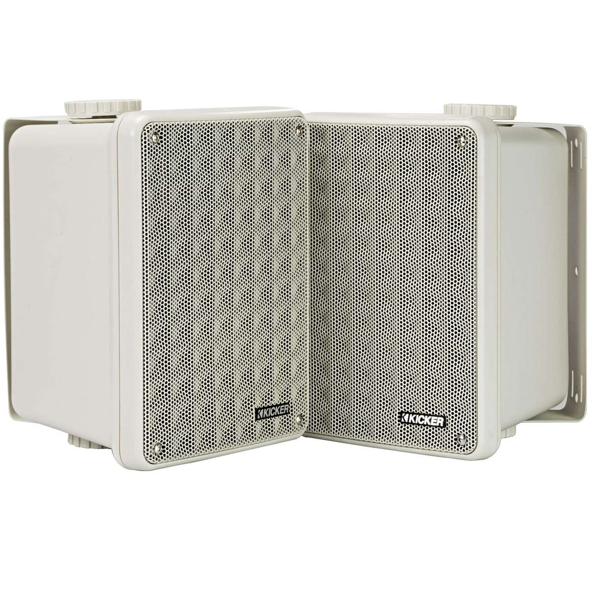Kicker KB6 Outdoor/Indoor Speakers - Pair (White)