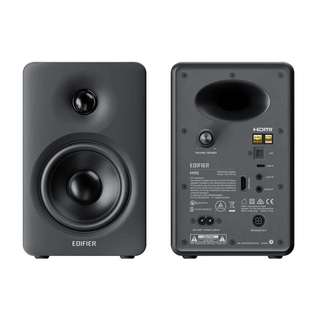 Edifier M90 Compact Desktop Speaker - Pair (Black)