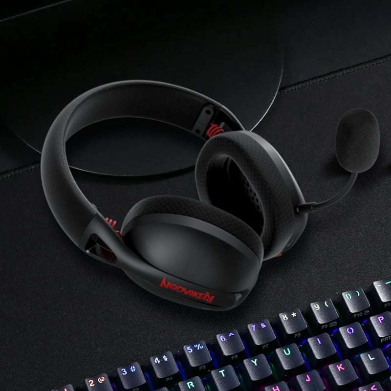 REDRAGON Over-Ear IRE BT5.2 Wireless Gaming Headset  Black