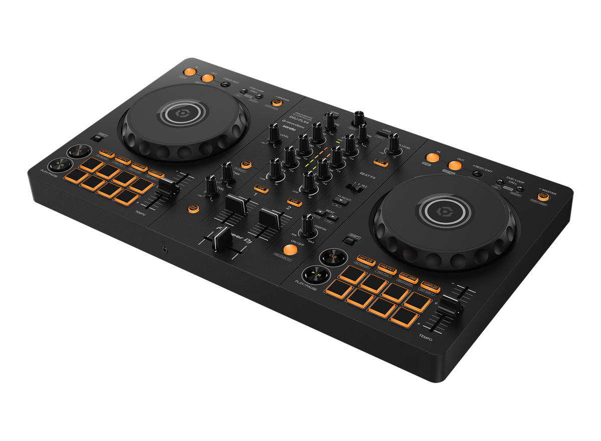 Pioneer DJ DDJ-FLX4 DJ Controller + Pioneer DJ HDJ-CUE1BT Bluetooth DJ Headphones