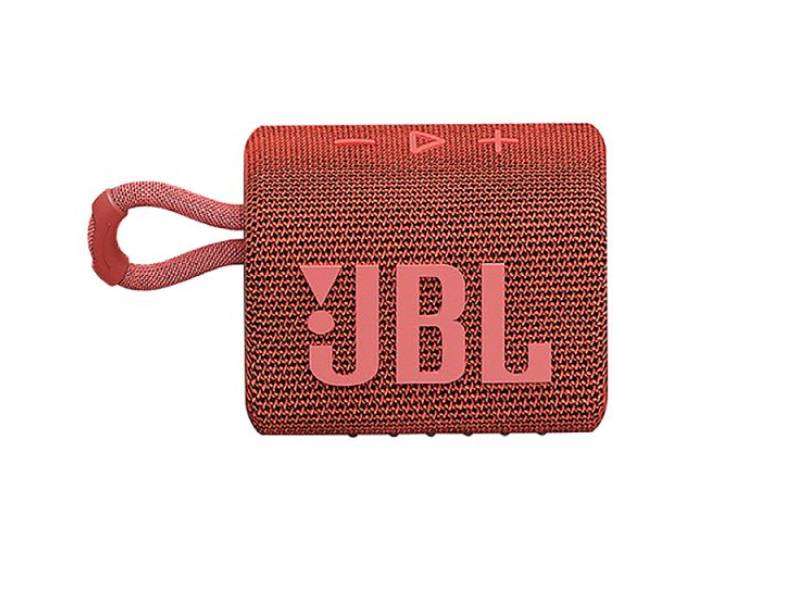 JBL Go 3 Portable Waterproof Bluetooth Speaker - Red