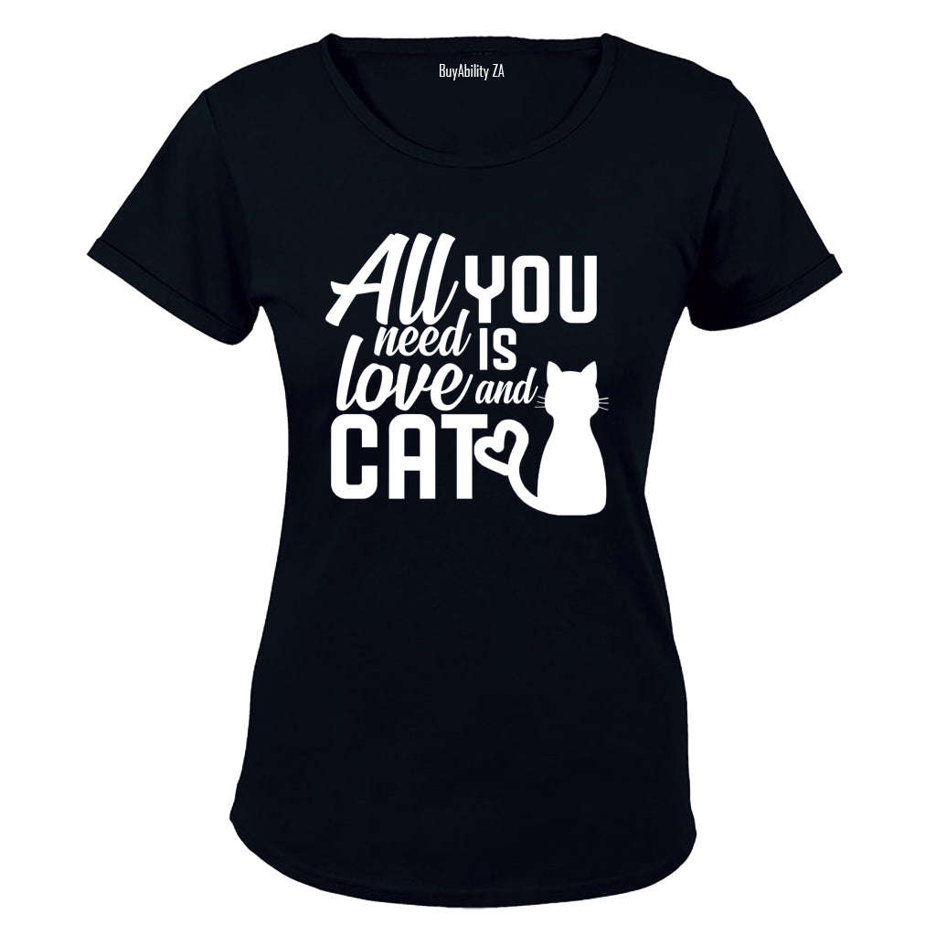 All You Need is Love & a Cat - Ladies - T-Shirt