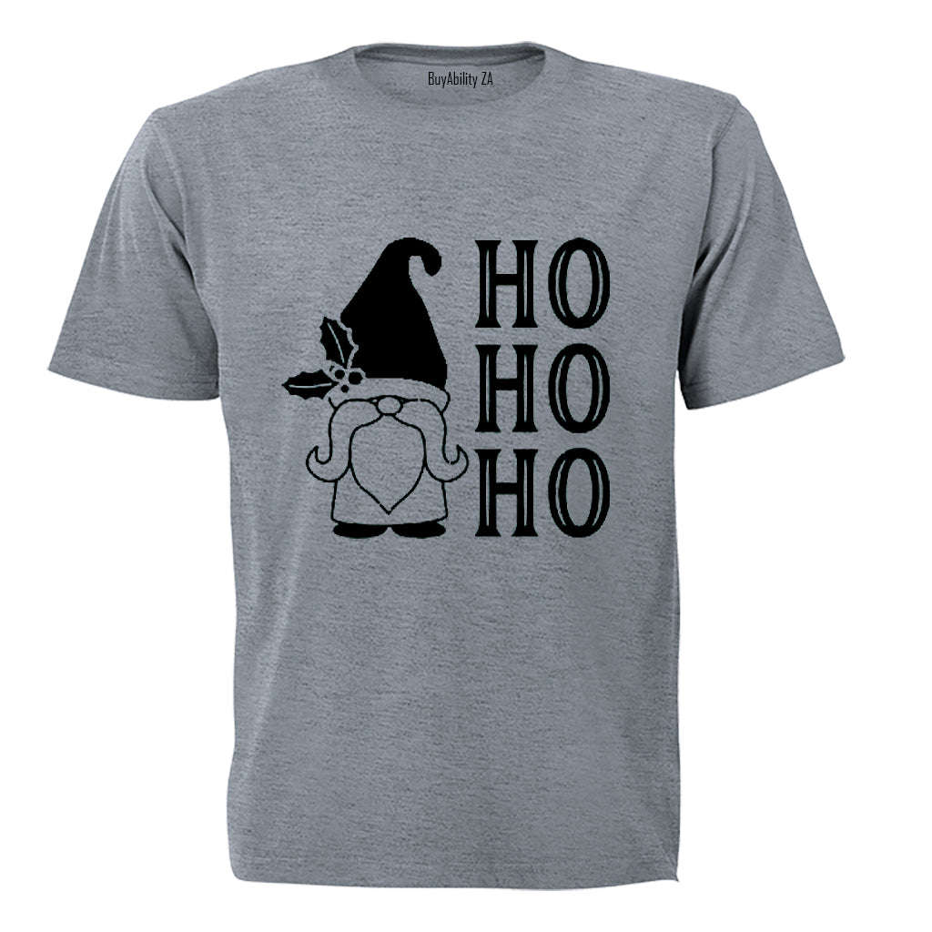 Christmas Gnome - Ho Ho - Adults - T-Shirt