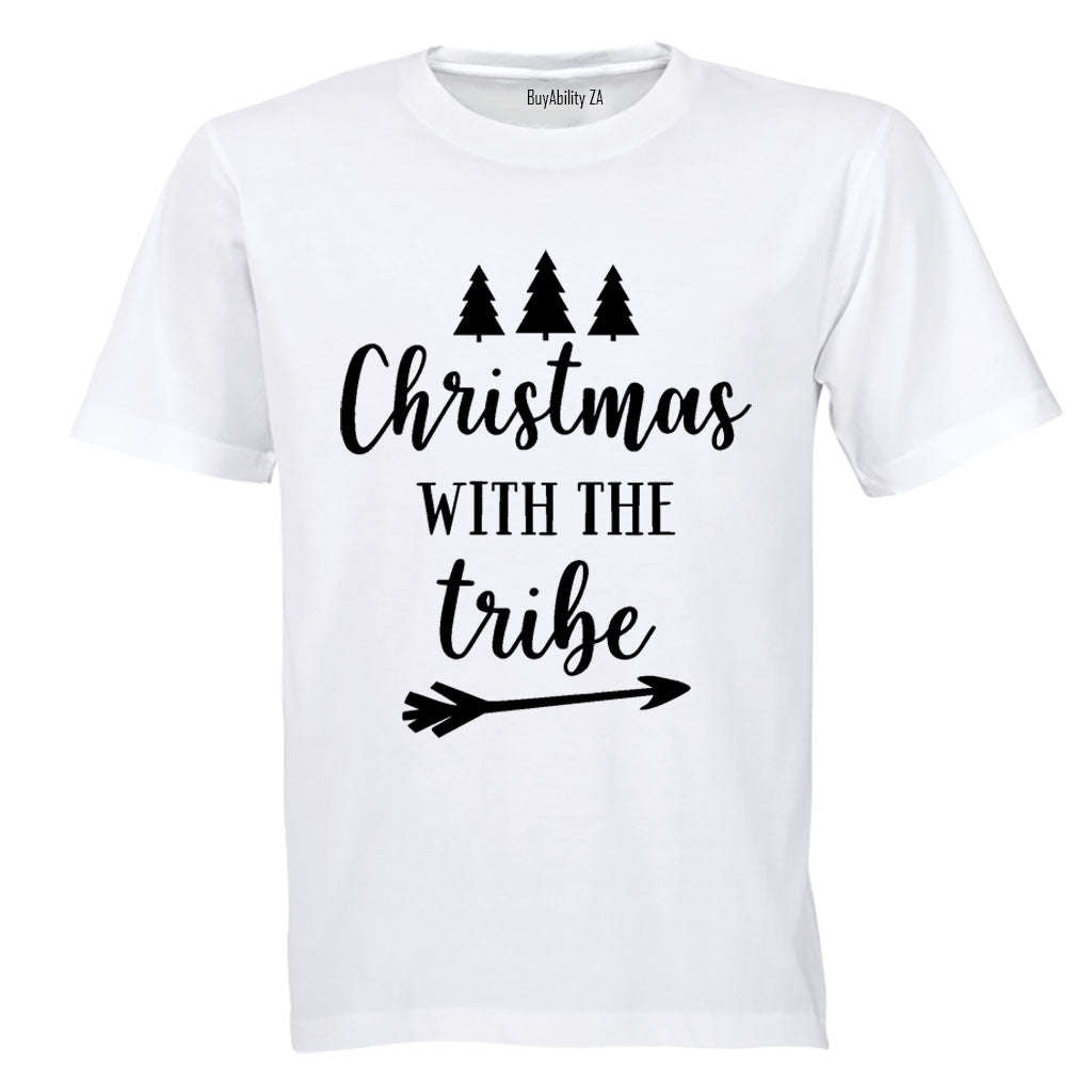 Christmas With My Tribe - Kids T-Shirt