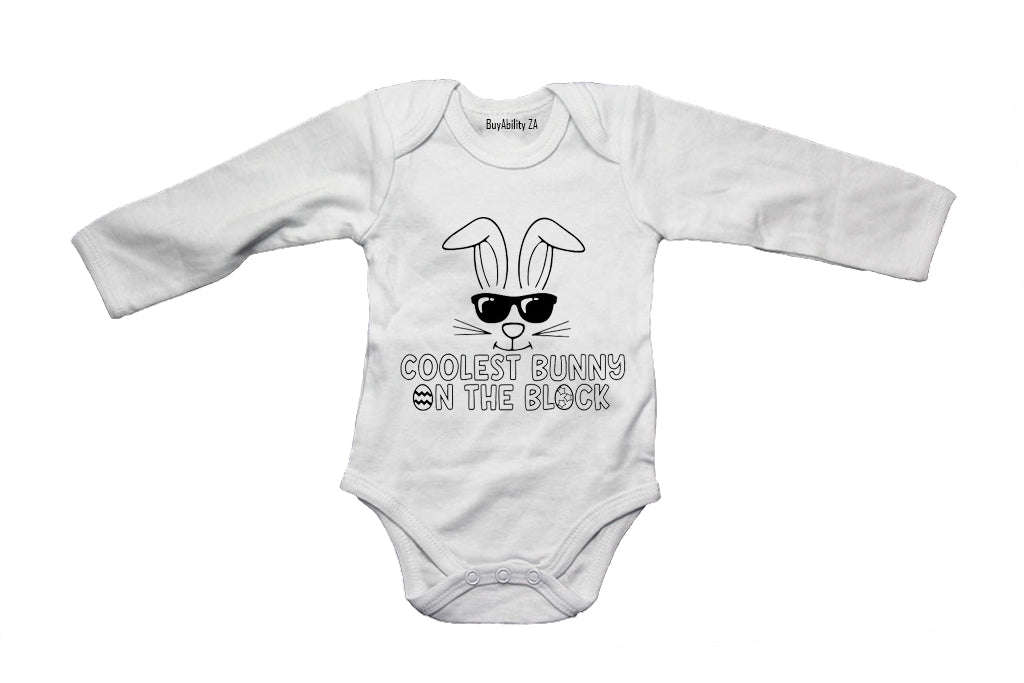 Coolest Bunny on the Block - Easter - Baby Grow