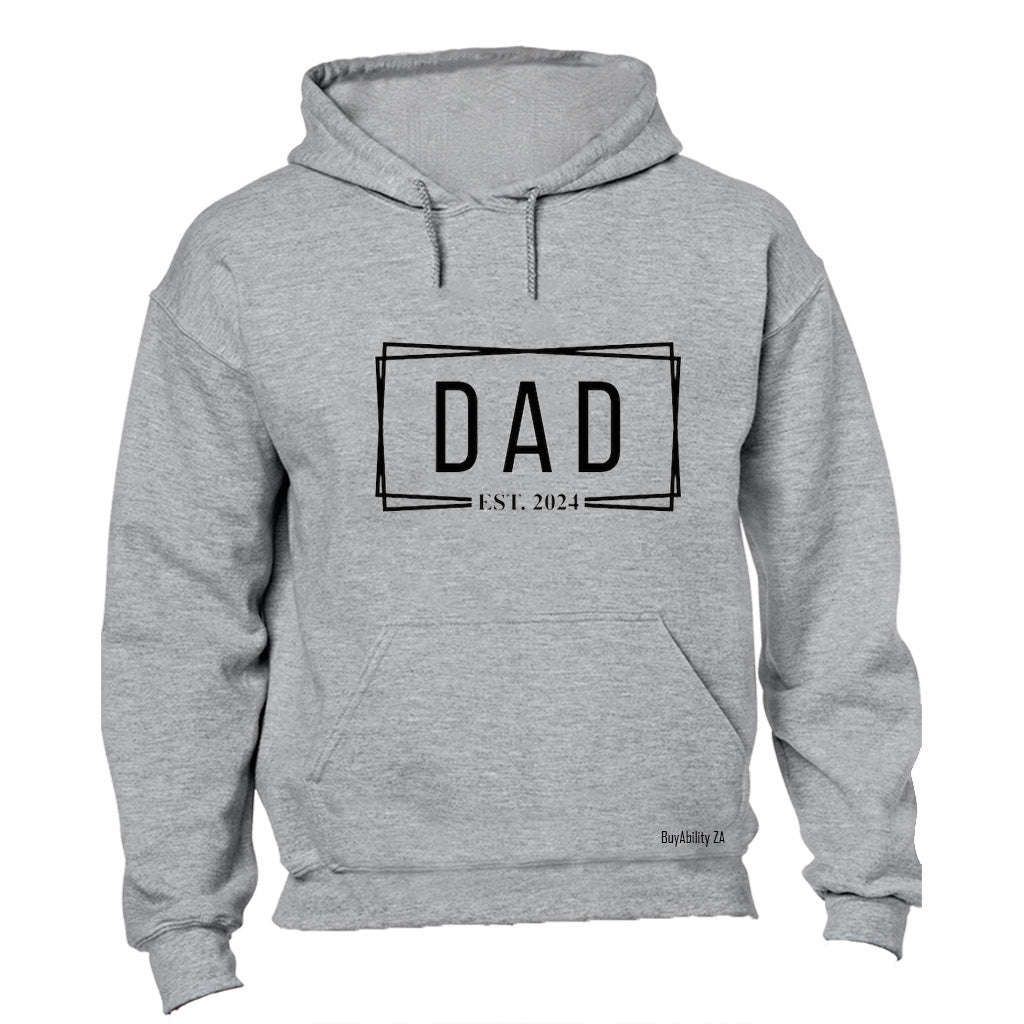 Dad Est. 2024 - Rectangular - Hoodie