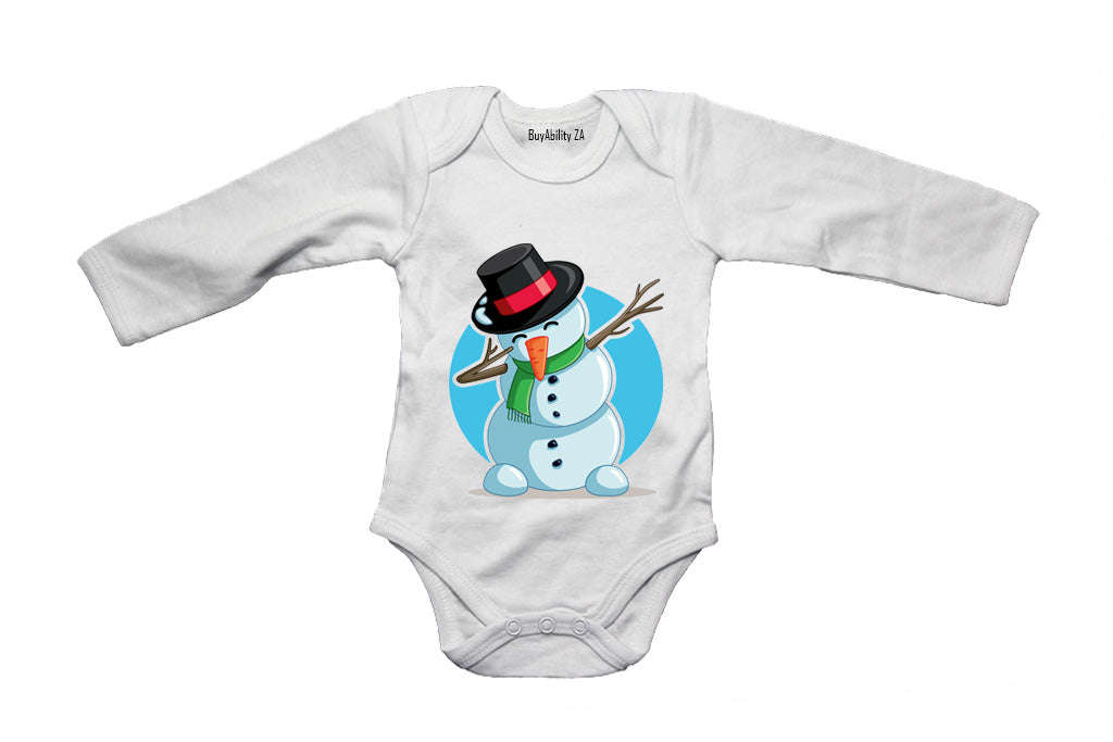 Dancing Christmas Snowman - Baby Grow