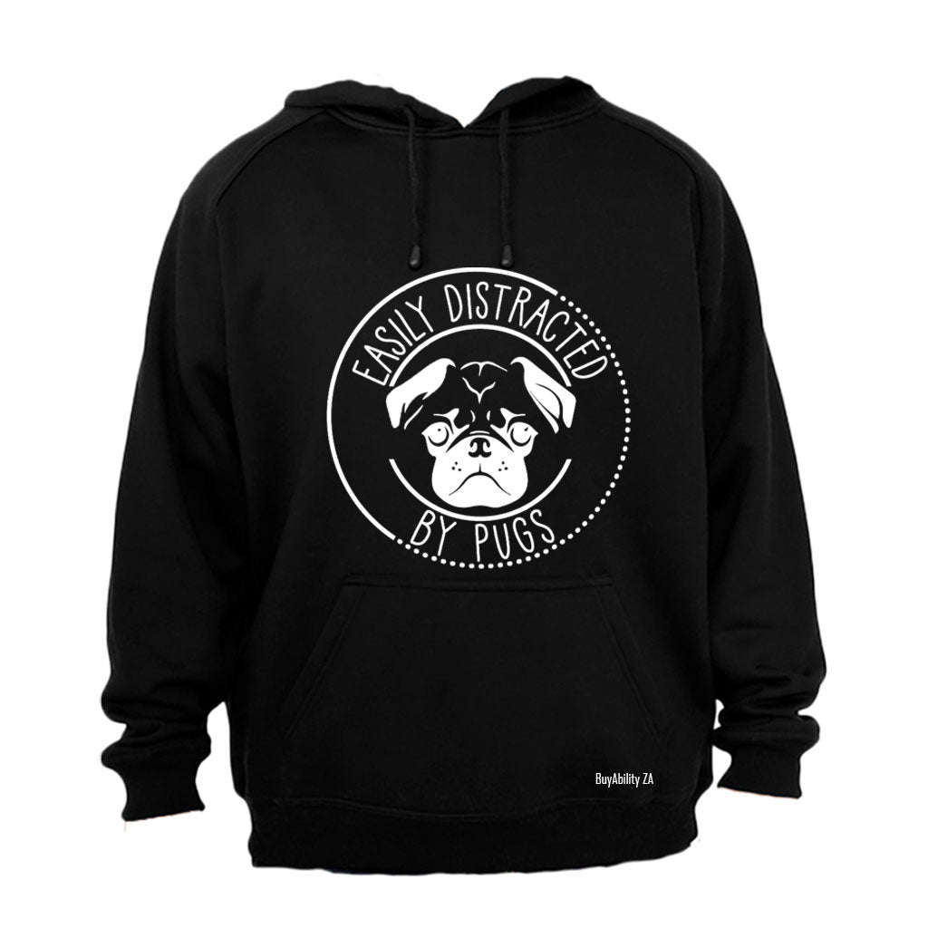 Distracted By Pugs - Hoodie