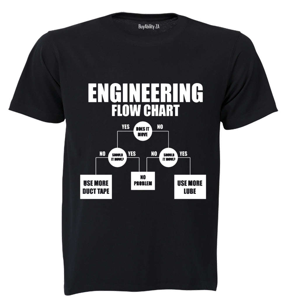 Engineering Flow Chart - Adults - T-Shirt