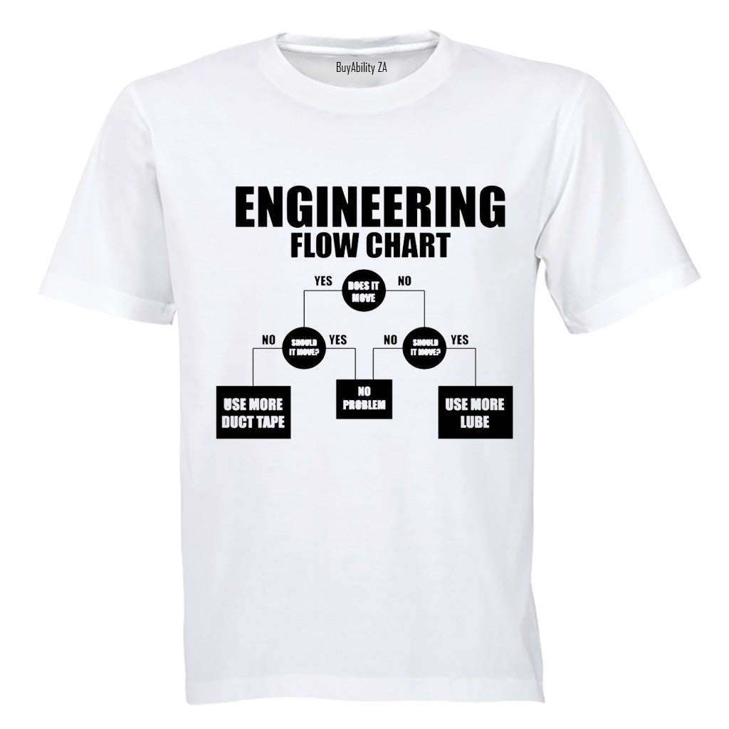 Engineering Flow Chart - Adults - T-Shirt