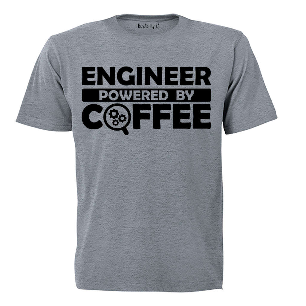 Engineer - Powered By Coffee - Adults - T-Shirt