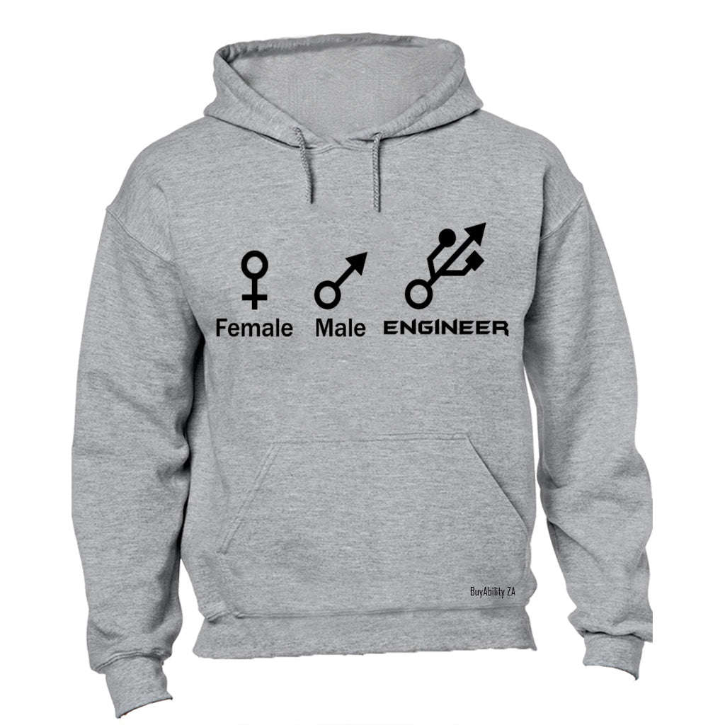 Female. Male. Engineer - Hoodie