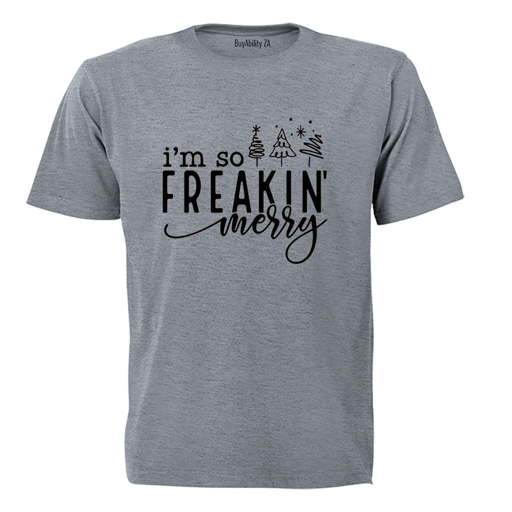 Freakin Merry - Christmas - Adults - T-Shirt