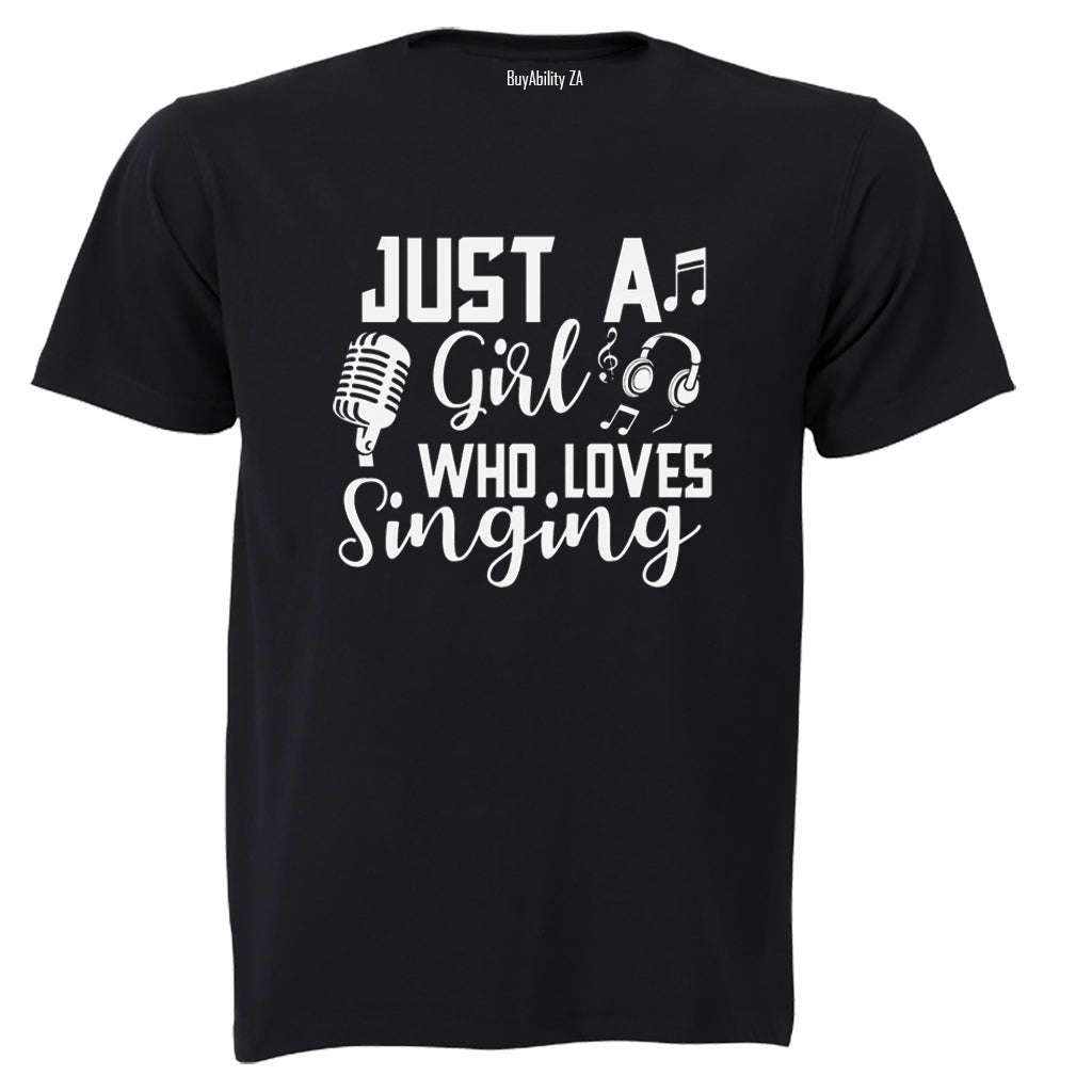 Girl Who Loves Singing - Kids T-Shirt