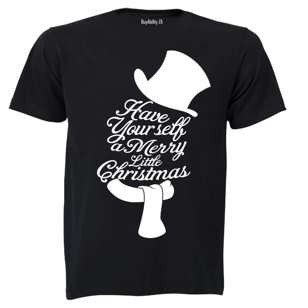 A Merry Little Christmas - Snowman - Kids T-Shirt