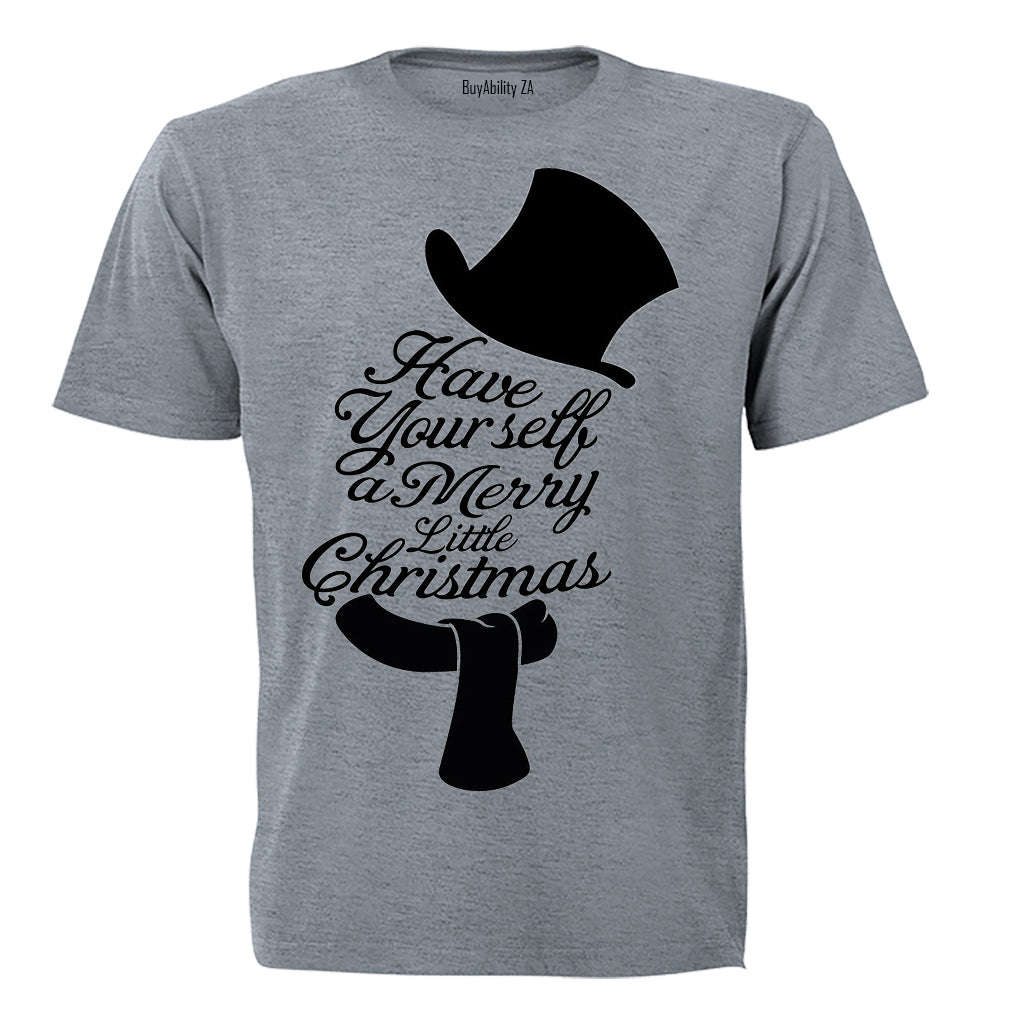 A Merry Little Christmas - Snowman - Kids T-Shirt
