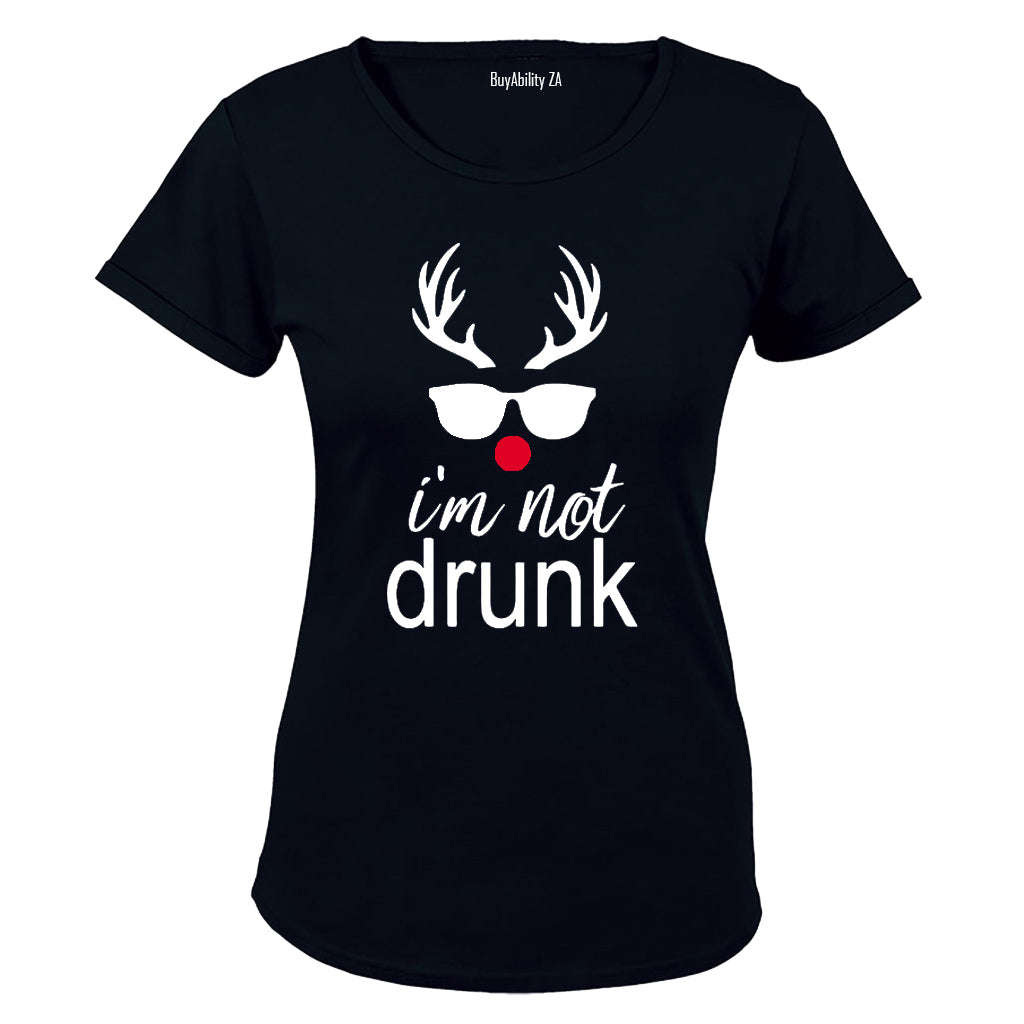I'm Not Drunk - Christmas Reindeer - Ladies - T-Shirt