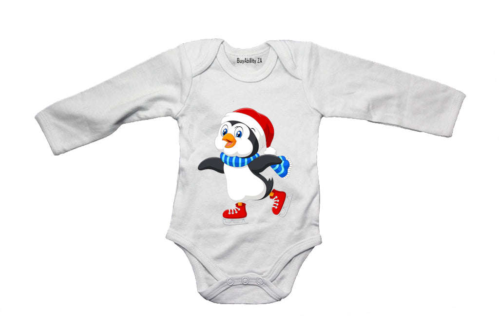 Ice Skating Penguin - Baby Grow