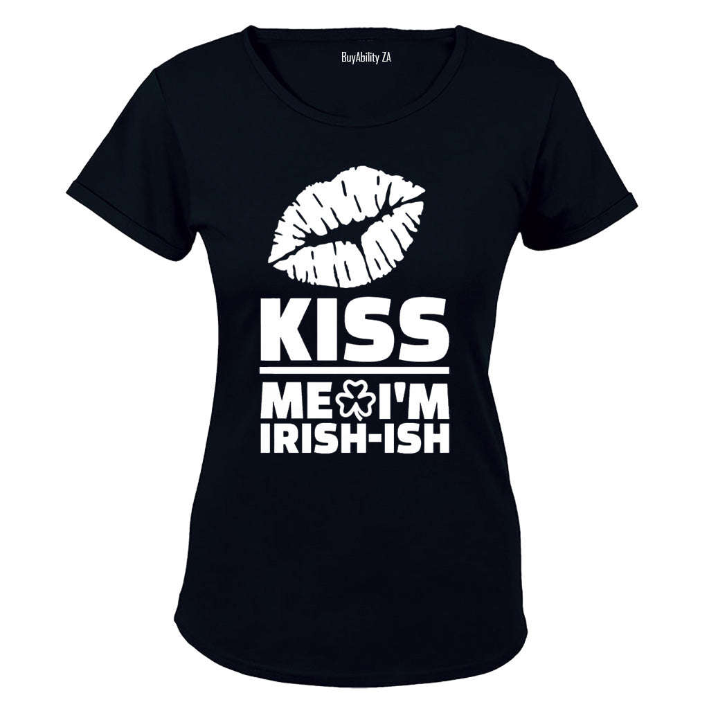 Kiss Me, I'm Irish-ish - Ladies - T-Shirt